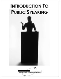 Image of the cover of the public speaking course manual.
